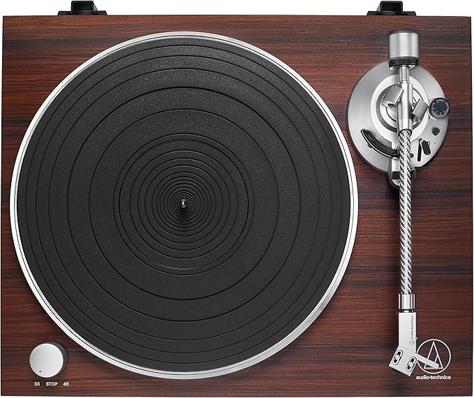 Audio Technica AT-LPW50BT-RW Bluetooth Turntable Manual Belt-Drive 33/45 - Image 2
