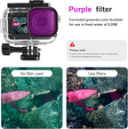 FitStill 164FT/50M Waterproof Case&3 Filters&Floating Hand Grip Stick Set - Image 6