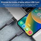 USB to USB C Adapter 6 packs for iPhone Fast Charging, Transfer and Type C OTG - Image 4