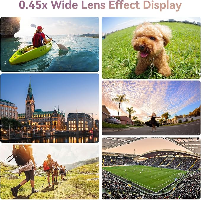 MIAO LAB 2-in-1 Phone Camera Lens Kit, 12.5X Macro + 0.45X Wide Angle Cell - Image 4