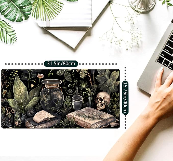 Cute Skull Desk Mat Dark Academia Desk Matt - Image 2
