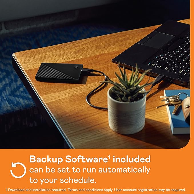 WD 4TB My Passport, Portable External Hard Drive, backup software - Image 4