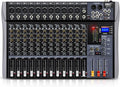 Pro DJ Mixer 12-Channel Audio Console by Froket