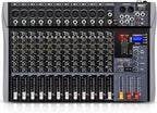 Pro DJ Mixer 12-Channel Audio Console by Froket