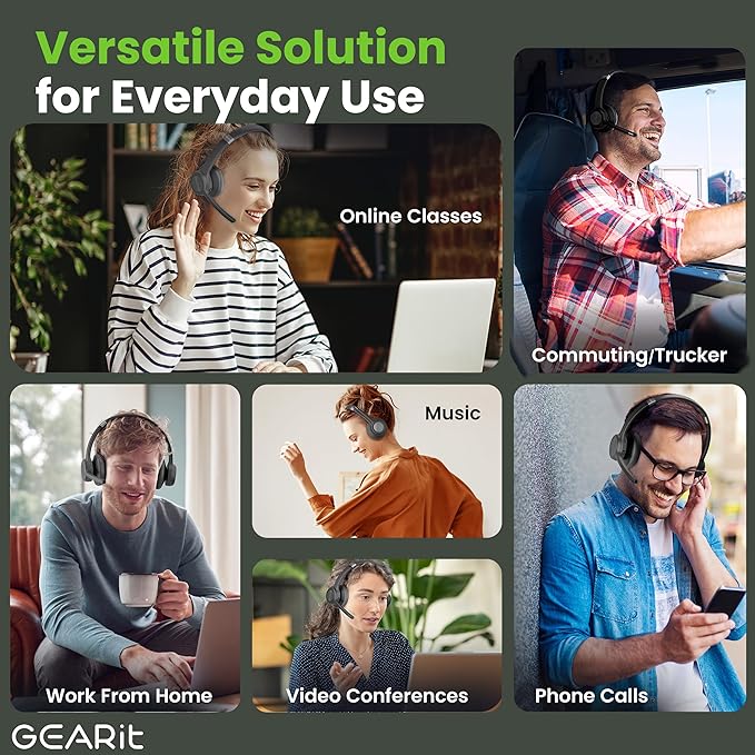 GEARit Wireless Headset with Mic - Image 6