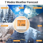 Digital Barometer Ambient Weather Forecast Clock Thermometer and Hygrometer - Image 6