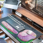 2-in-1 Ergonomic Set, Wave Keyboard Wrist Rest and Massage Slope Mouse Pad - Image 5