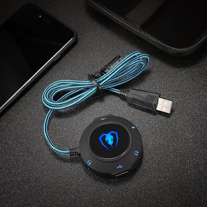 Micolindun External Sound Card USB Hubs Audio Adapter to USB Port & 3.5mm Audio - Image 8