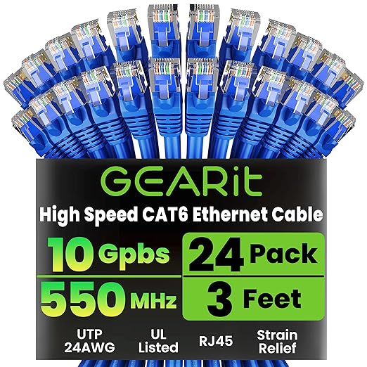 GearIT Cat 6 Ethernet Cable Pack by GEARit