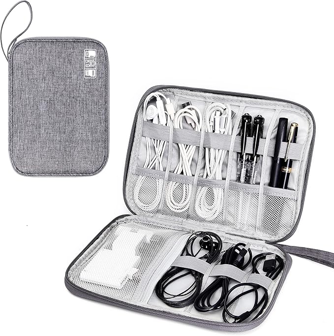 SELLYFELLY Travel Electronics Organizer Portable Cable Organizer Bag by SELLYFELLY