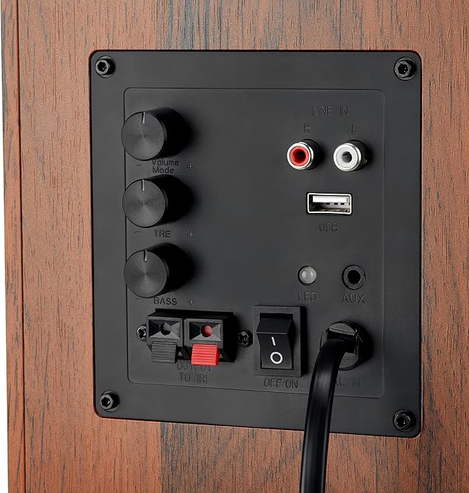 Bookshelf Speakers with Deep Bass, 80W Peak Output HiFi Gaming Computer Speakers - Image 5