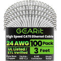 GEARit Cat 6 Ethernet Cable Cat6 Network Patch, Snagless Cord, Internet by GEARit