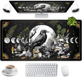 Cute Kawaii Raven Desk Mat XXL Large Extended Gaming Mouse Pad Nature Forest by LuckyCow