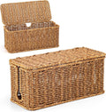 Handmade Cable Management Box, Imitation Rattan Cord Organizer Cord Hider Box by ZhiYo