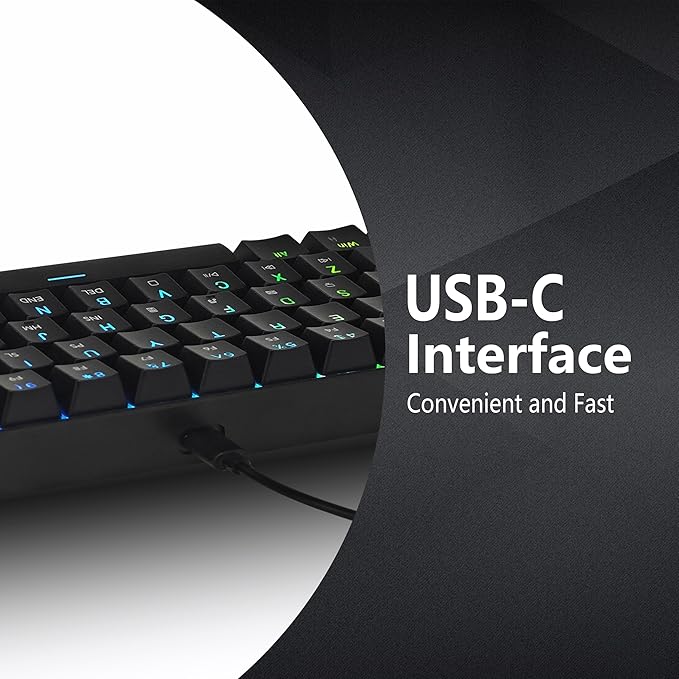 Mechanical Keyboard, 60% Mechanical Gaming Keyboard - Image 5