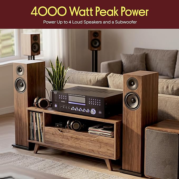 Pyle 4 Channel Bluetooth Home Amplifier - Image 6