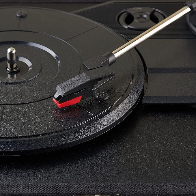 Amazon Basics Portable Suitcase Vinyl Turntable Record Player - Image 6