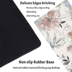 Desk Mat, Abstraction Hand Painted Flowers Extended Gaming Mouse Pad, Cute - Image 3