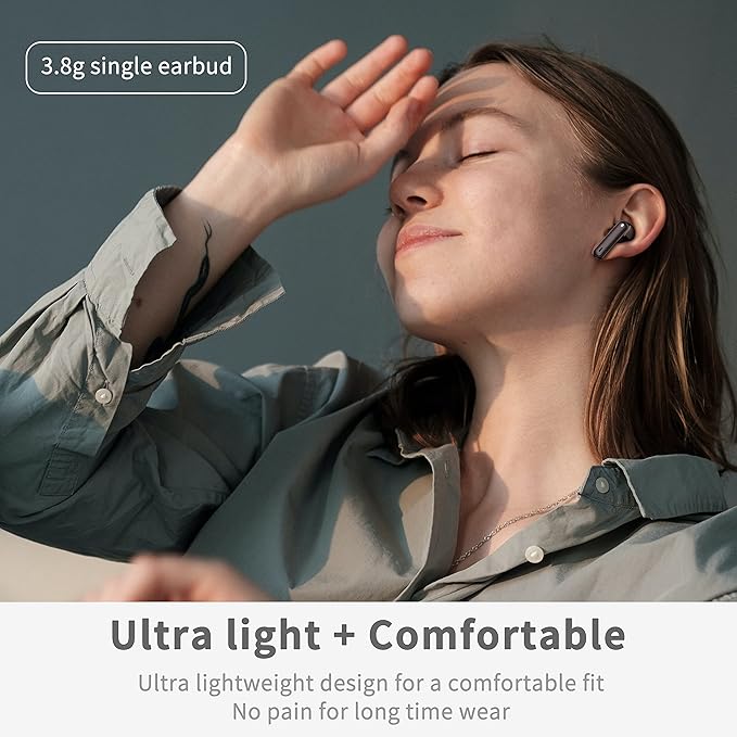 Wireless Earbuds, New Wireless Earphones HiFi Stereo Deep Bass 40H Playtime - Image 6