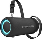 Passau Portable Bluetooth Speakers Loud 40W Peak Stereo Sound, Passive by Passau