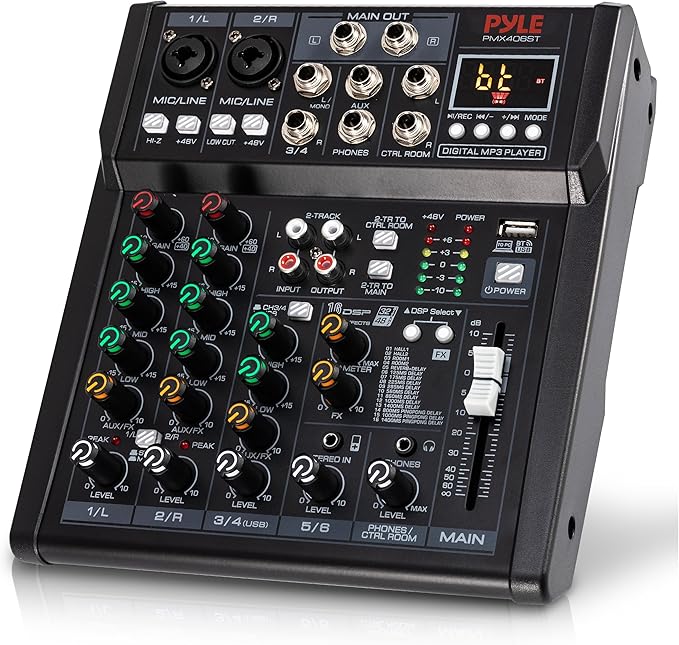 Pyle 6 Channel Studio Mixer by PyleUSA