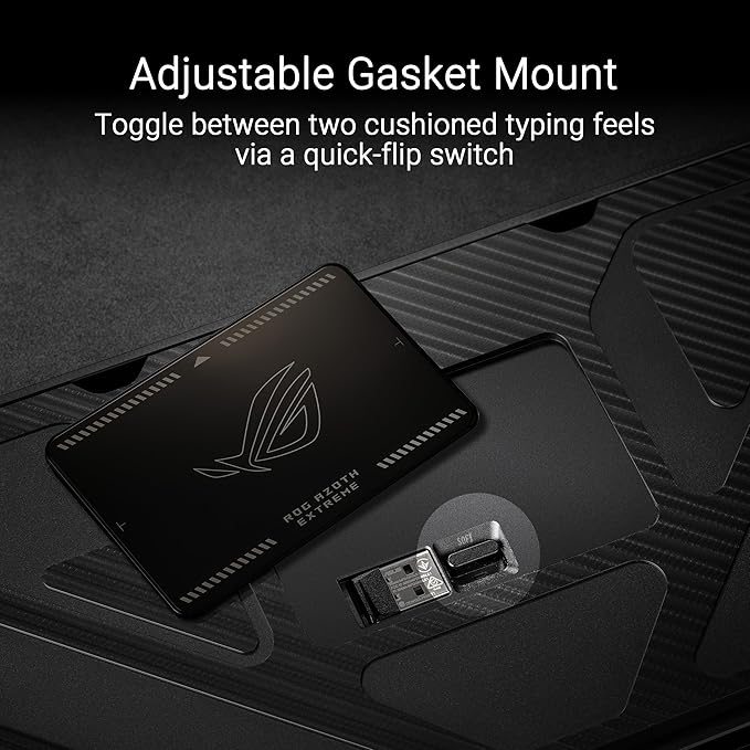 ROG Azoth Extreme 75 Custom Gaming Keyboard, Aluminum Chassis, Carbon Fiber - Image 5
