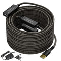Active USB Extension Cable 150 Feet, USB 2.0 A Male to Female Repeater Cord by Conable