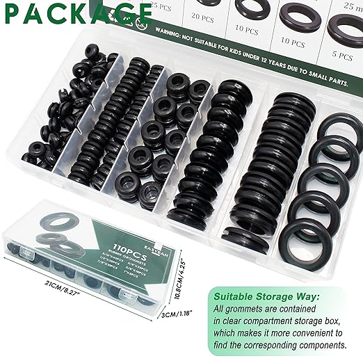110 Pcs Rubber Grommets for Wiring - Image 4