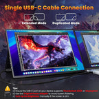 Portable Gaming Monitor 16 Inch QHD 2.5K 2560X1600 16:10 120 Hz Free-Sync 100% - Image 2
