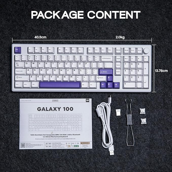 EPOMAKER Galaxy100 QMK/VIA Wireless Mechanical Keyboard - Image 9