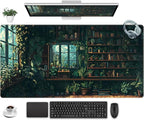 Green Plant Desk Pad Gaming Pad Extra Large Desk Mats Full Desk Mouse Pad XXL by Unknown