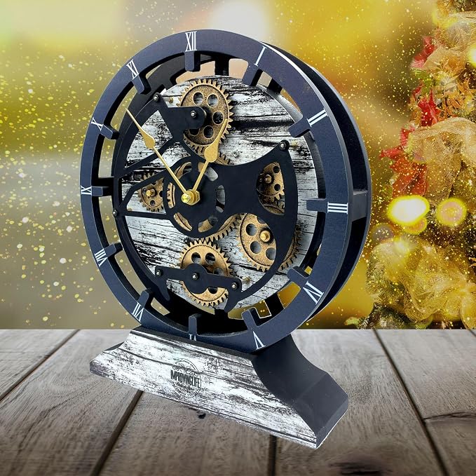 ImprovingLife The Gears Clock Desk Clock 10 inches - Image 2
