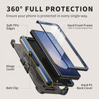 TONGATE for Z Fold 6 Case with Ring Stand, Built-in S Pen Holder & Glass Screen - Image 5