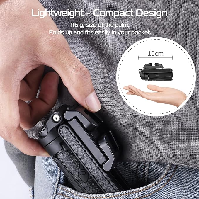 ULANZI JJ02 Selfie Stick Tripod, Extendable Grip Phone Tripod - Image 8