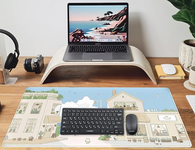 Cute Desk Mat Kawaii Mousepad Japanese Street Mouse Pad, Large Mouse Pad XXL - Image 4
