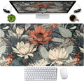Vintage Floral Desk Mat XXL Large Gaming Mouse Pad Extended Desk Pad, Tropical by LuckyCow