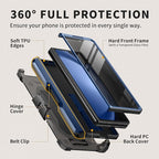 TONGATE for Z Fold 5 Case, Full-Body Military Drop Phone Case for Samsung - Image 4