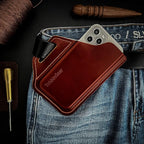 TobbinGear Leather Belt Phone Pouch, Leather Cell Phone Holster, Universal - Image 6