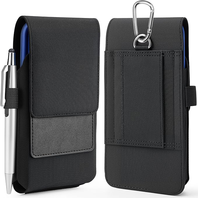 Mopaclle Nylon Phone Holster for iPhone 17 Pro iPhone 16 Pro 16e 15Pro 14 13 12 by MopacllePhoneHolster