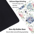 Watercolor Succulents Desk Mat, Plants Succulent Roses Desk Pad Protector - Image 3