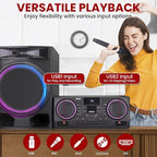 Pyle Mini Hi-Fi Bluetooth Stereo System – 4-Piece CD Player - Image 3