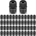 QILIPSU 50pcs 1/4" NPT Cable Gland Waterproof IP68 Nylon Cable Pass Through by QILIPSU