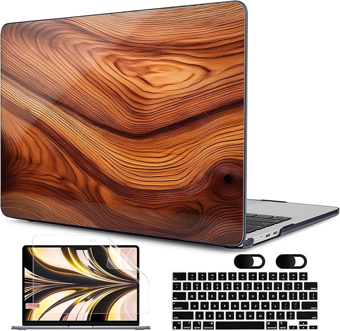 MEEgoodo Case for M4/M3/M2 MacBook Air 13.6 inch Case 2025 2024 2022, Fit Model by MEEgoodo