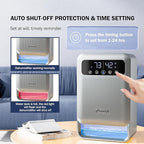 Frizzlife Air Dehumidifier, 135oz Water Tank W/Purifying Function, Quiet Small - Image 6
