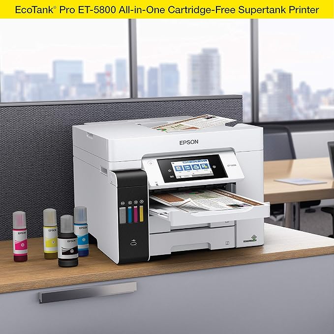 Epson EcoTank Pro ET-5800 Wireless Color All-in-One Supertank Printer - Image 7
