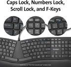 Kensington Pro Fit Ergonomic Wired Keyboard- Black - Image 6