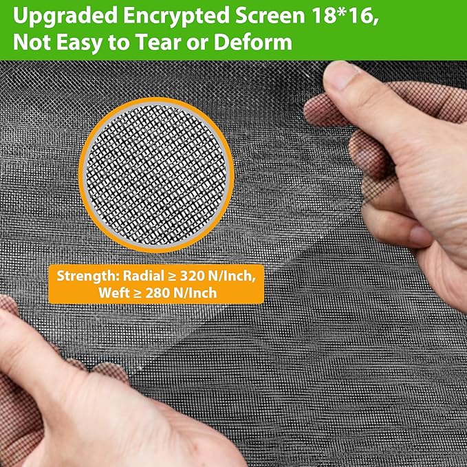 Ouskr Replacement Window Screens Kit, 48X118 Inch Durable Window Screen Mesh - Image 5