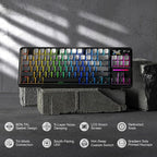 Redragon K743 PRO GB 80% Gasket RGB Gaming Keyboard w/Hype 1.14’’ TFT Screen & - Image 2