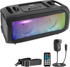 Pyle Wireless Portable Bluetooth Boombox Speaker - 120W Rechargeable Boom Box by PyleUSA