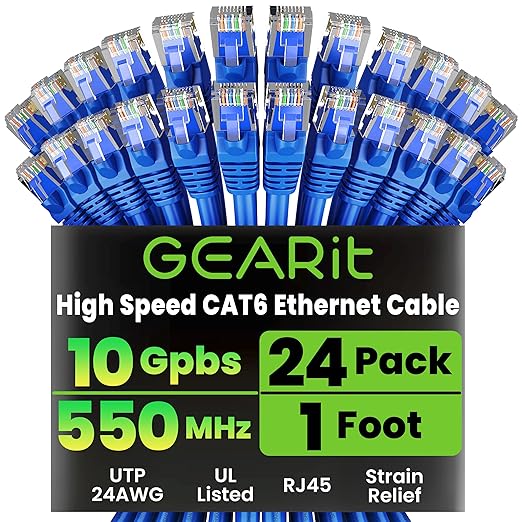 GEARit 1 ft Cat6 Ethernet Cable by GEARit